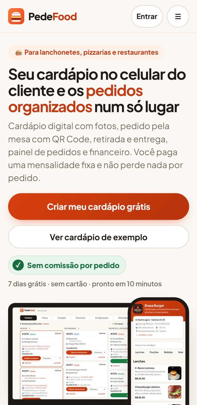 PedeFood no celular